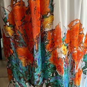 Summer strapless long maxi dress - size 4. Like new